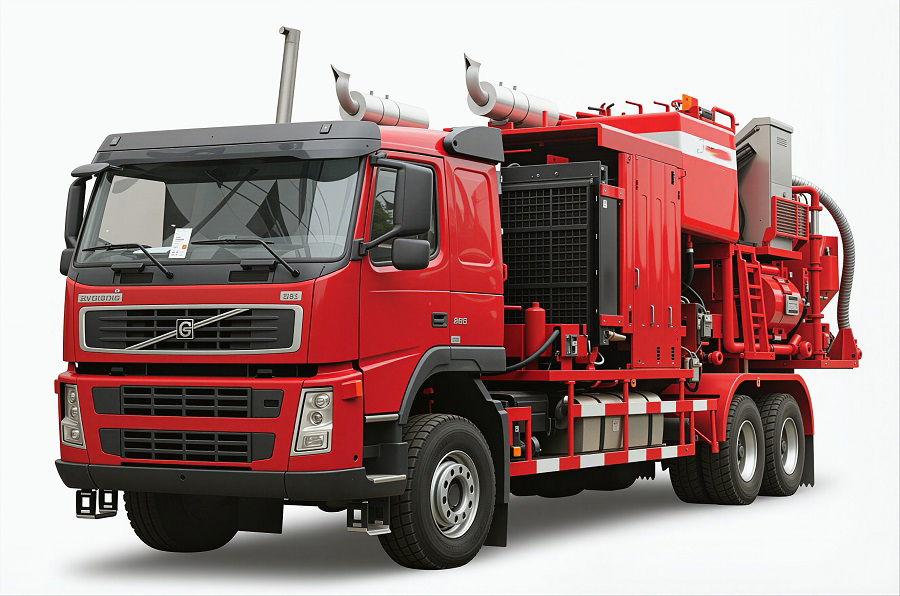 Truck mounted cementing unit
